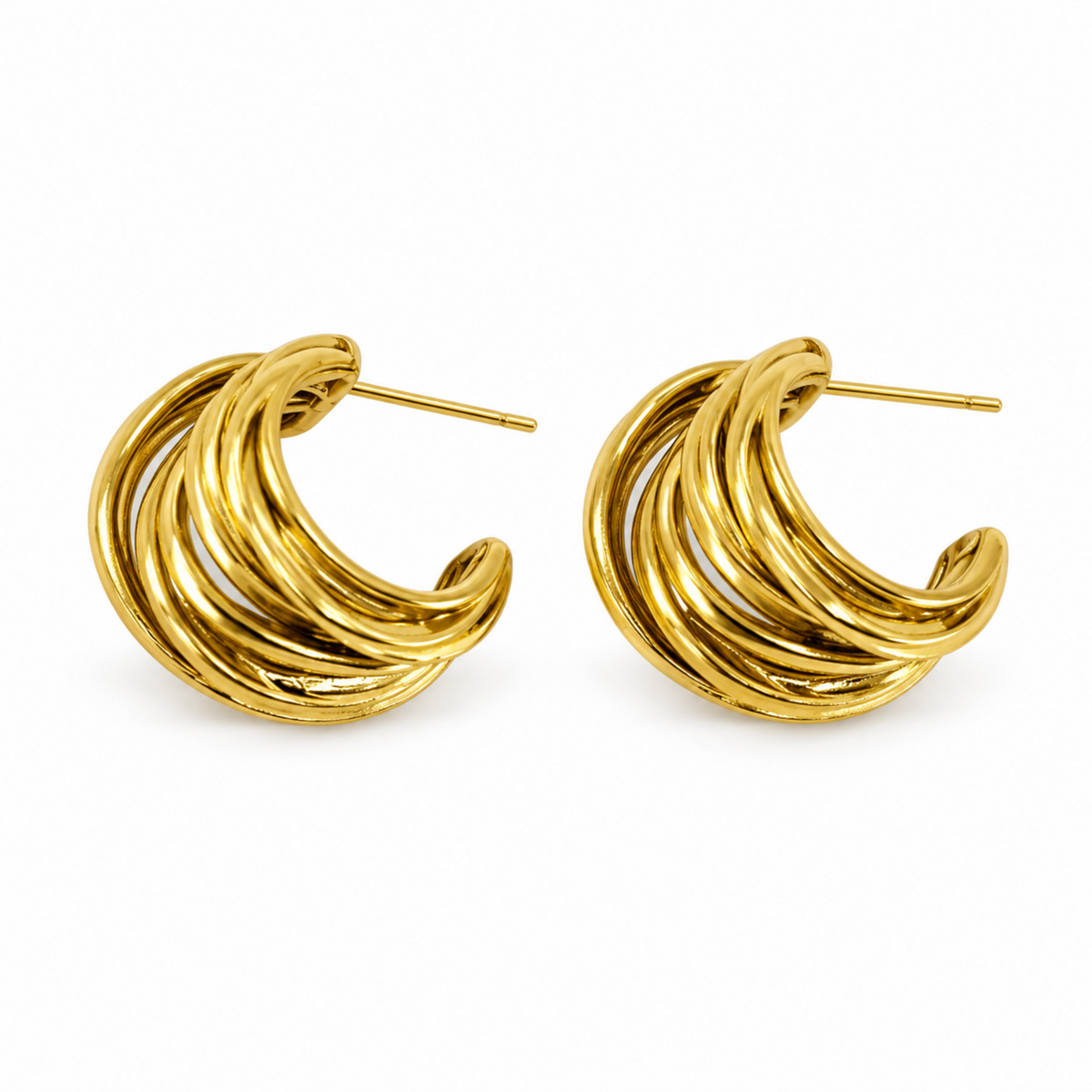 Stainless Steel Plated with 18K gold