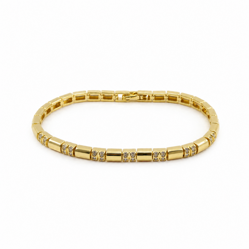 14K Gold plated over brass with sparkling accents