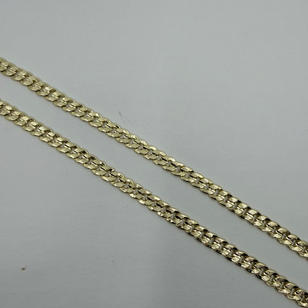 14K Gold-Laminated Diamond Cut Necklace