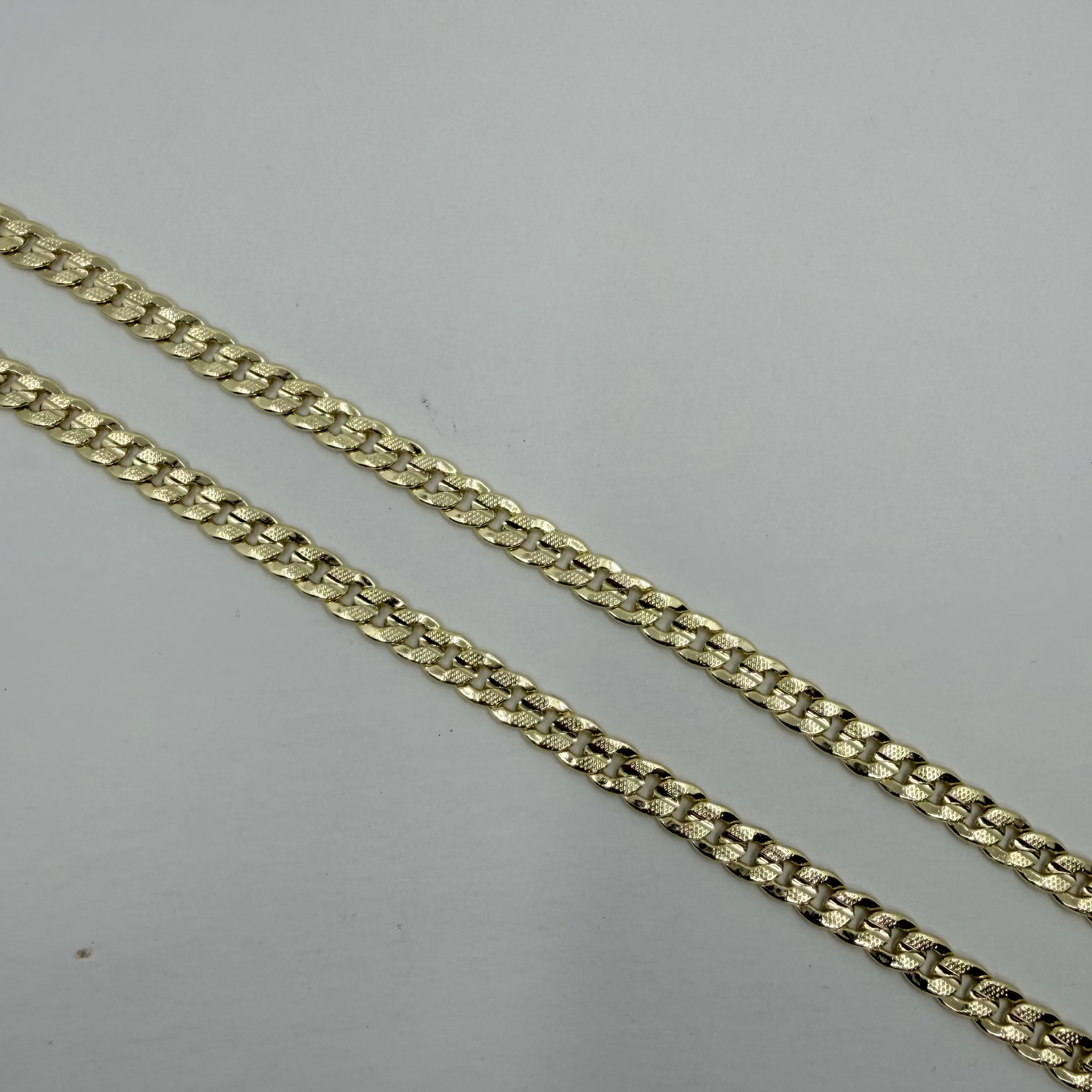 14K Gold-Laminated Diamond Cut Necklace